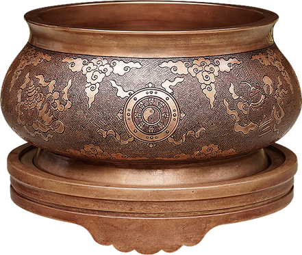 手染八吉祥宣德爐- 寶華佛具,铜器,台湾宝华,台湾宝华铜器,佛具,宝华佛具 